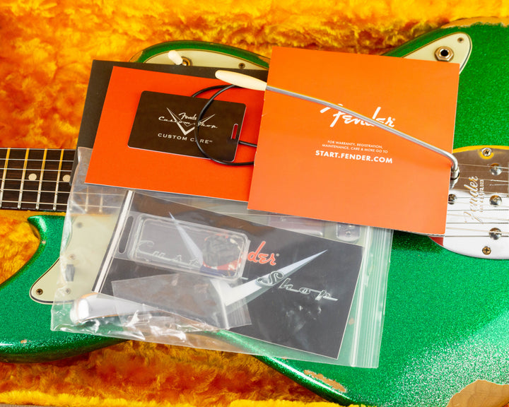 Fender Custom Shop '61 Jazzmaster Heavy Relic 2023 Candy Green Sparkle
