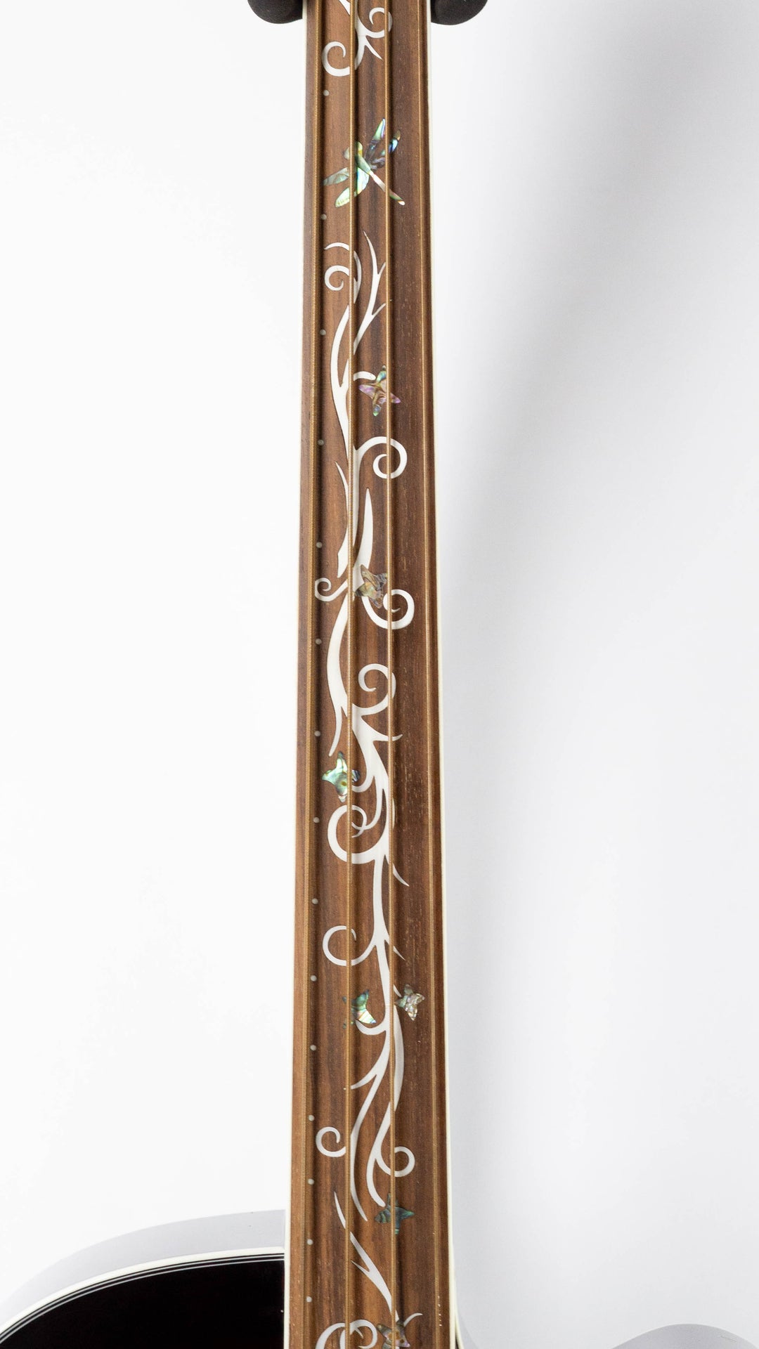 Michael Kelly Dragonfly MKDF4FLTBC Fretless Acoustic Bass 2013 Trans Black Cherry