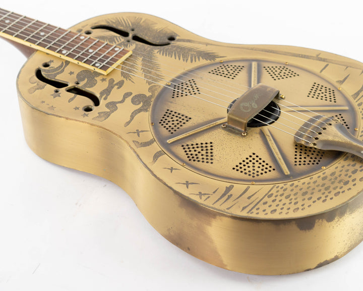 Ozark 3616 Deluxe Biscuit Resonator 2010s Bronze Over Brass