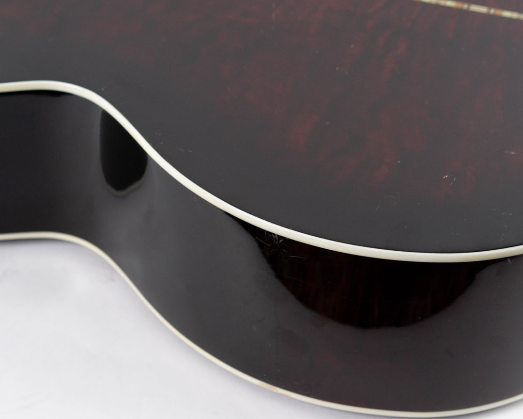 Michael Kelly Dragonfly MKDF4FLTBC Fretless Acoustic Bass 2013 Trans Black Cherry