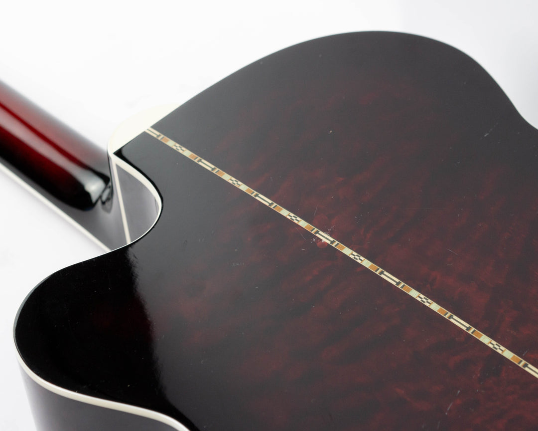 Michael Kelly Dragonfly MKDF4FLTBC Fretless Acoustic Bass 2013 Trans Black Cherry