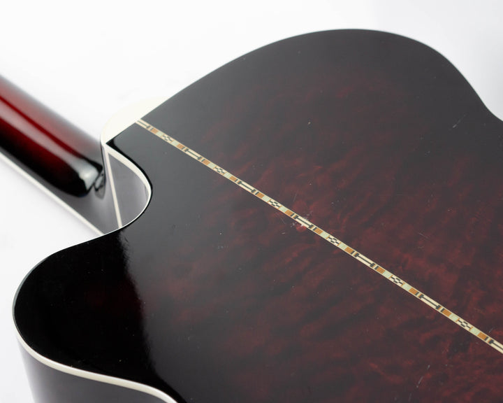 Michael Kelly Dragonfly MKDF4FLTBC Fretless Acoustic Bass 2013 Trans Black Cherry