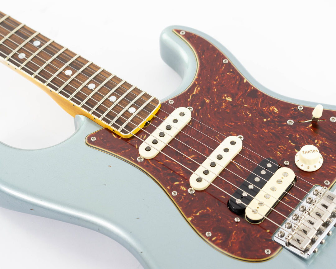 Fender Custom Shop Limited Edition 1967 Stratocaster HSS Journeyman Relic 2023 Faded Aged Ice Blue Metallic