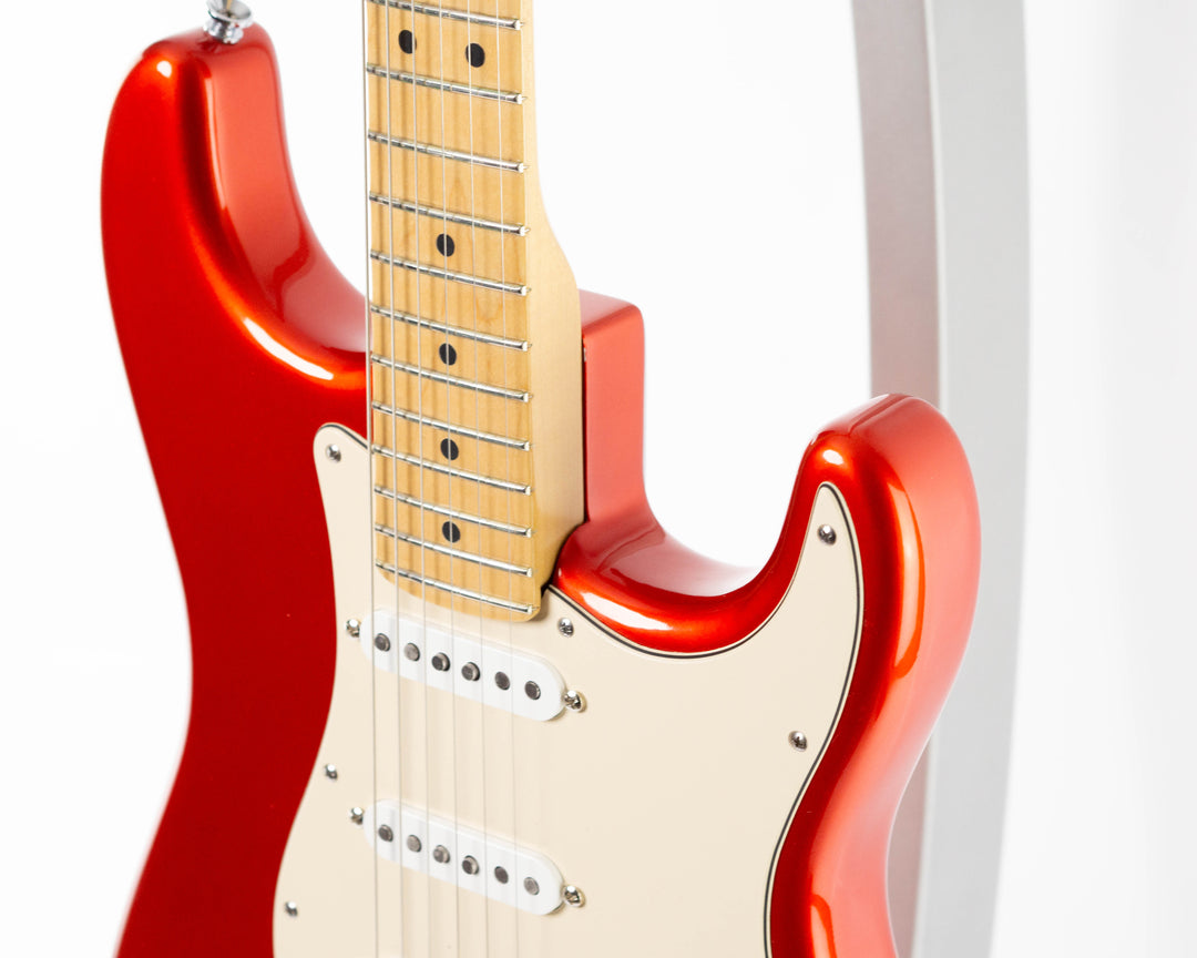 Fender American Deluxe Stratocaster Body Highway One Neck 2006 Chrome Red