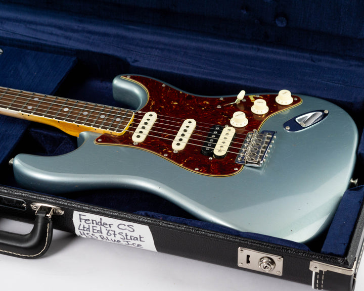 Fender Custom Shop Limited Edition 1967 Stratocaster HSS Journeyman Relic 2023 Faded Aged Ice Blue Metallic