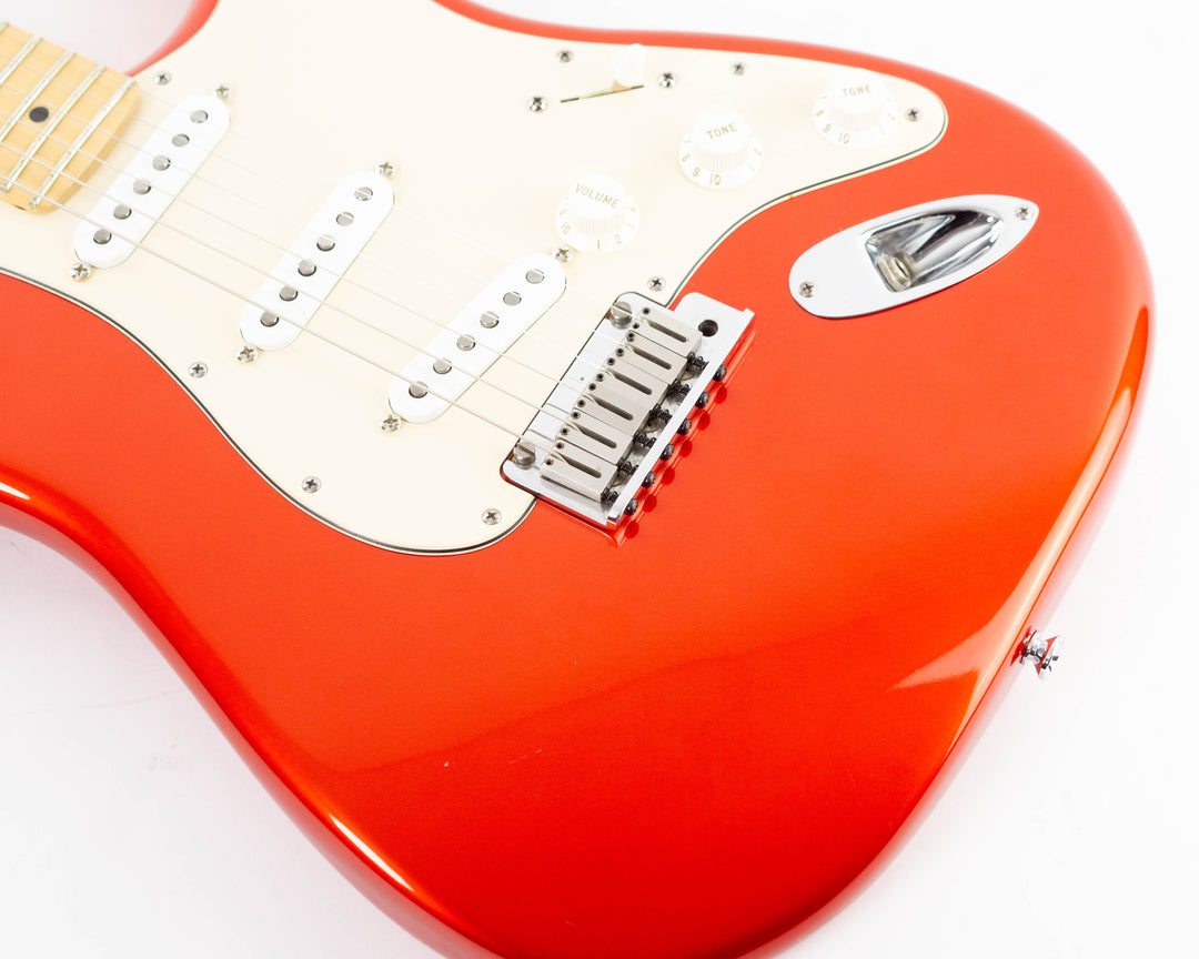 Fender American Deluxe Stratocaster Body Highway One Neck 2006 Chrome Red
