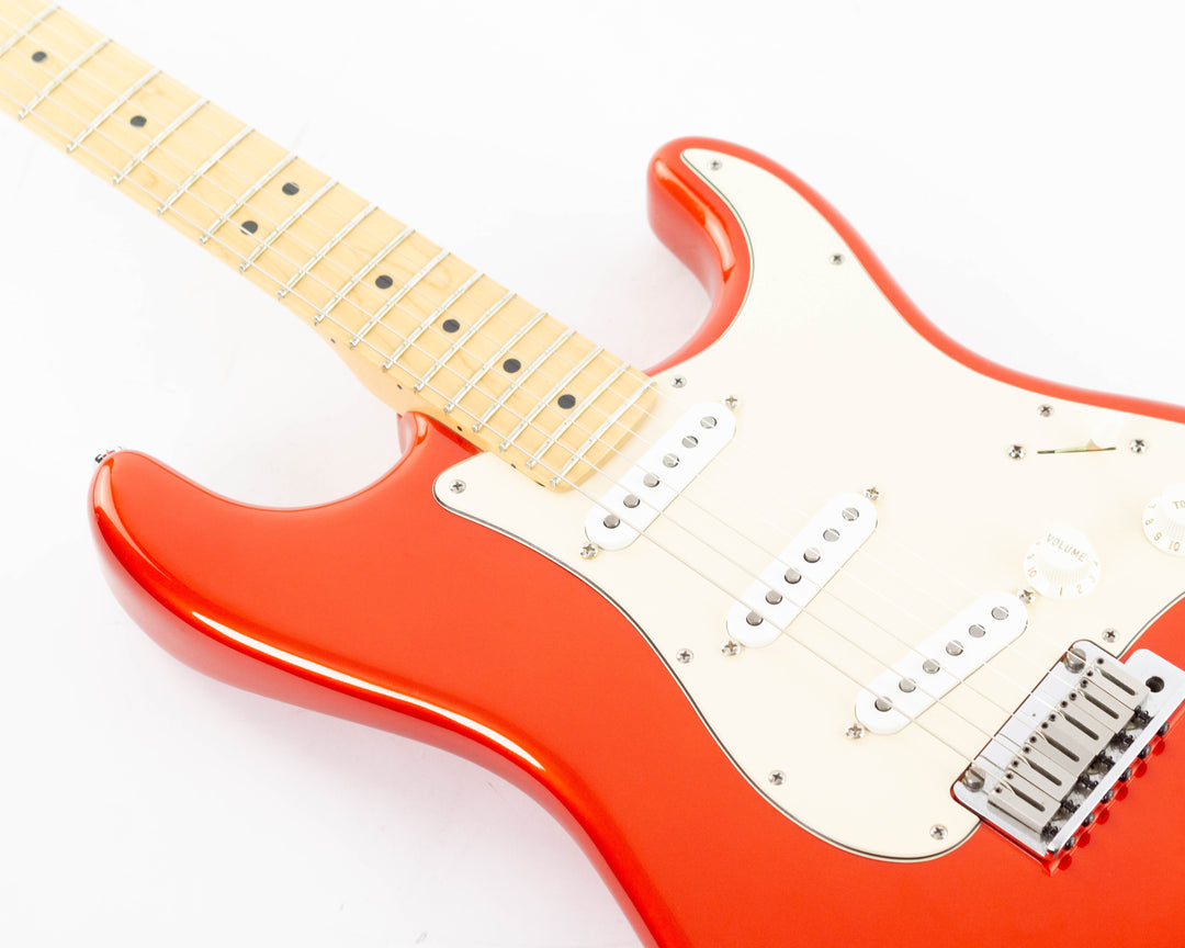 Fender American Deluxe Stratocaster Body Highway One Neck 2006 Chrome Red