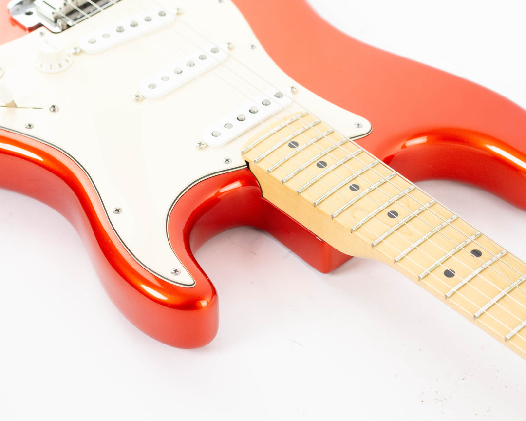 Fender American Deluxe Stratocaster Body Highway One Neck 2006 Chrome Red