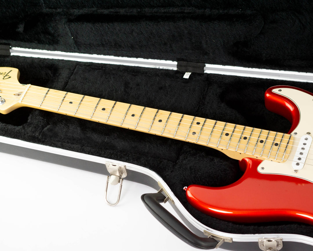 Fender American Deluxe Stratocaster Body Highway One Neck 2006 Chrome Red