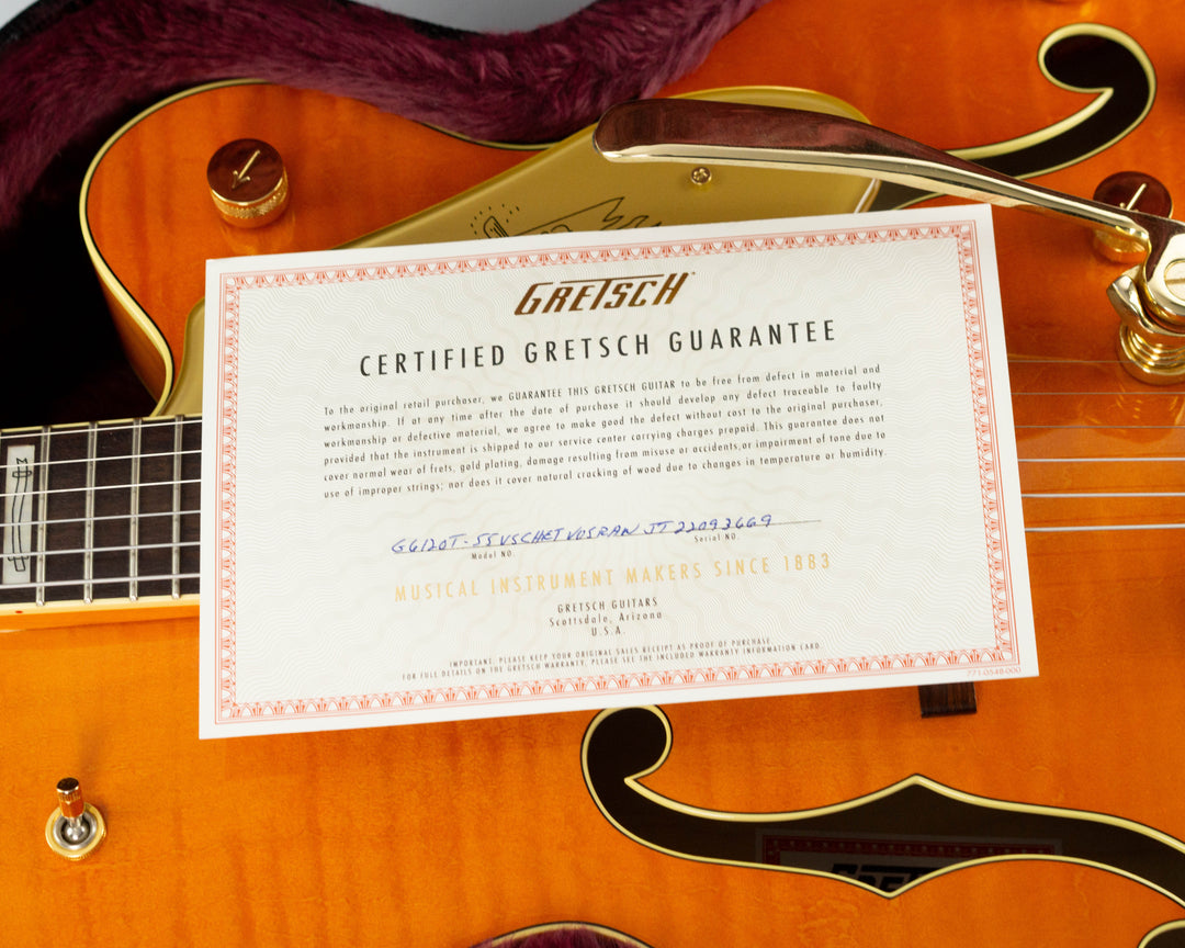 Gretsch G6120T-55 Vintage Select '55 Chet Atkins 2022 Vintage Orange Stain