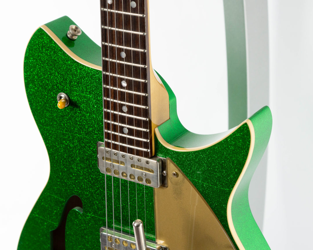 Fano Alt De Facto RB6 Thinline 2023 Candy Green Sparkle Light Distress