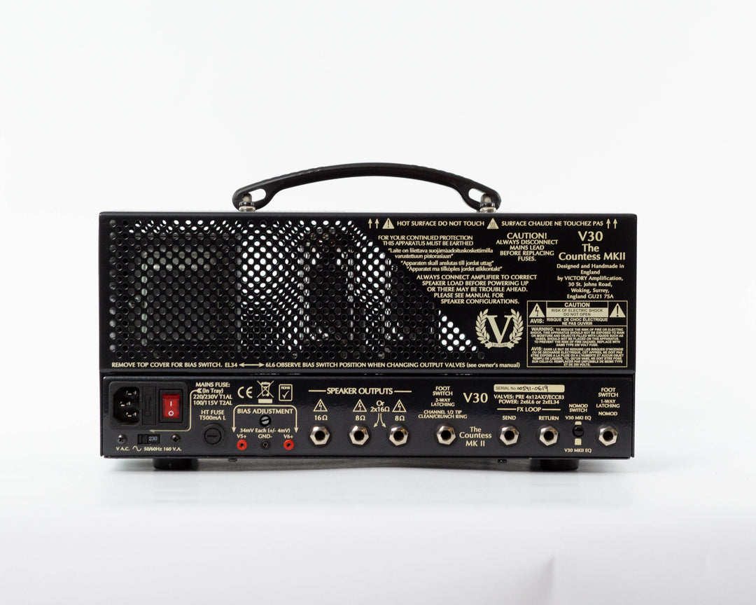 Victory Amps V30 The Countess MkII Compact Series 42-Watt Guitar Head 2018 Black Chrome