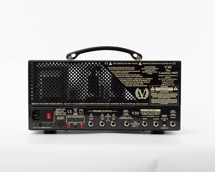 Victory Amps V30 The Countess MkII Compact Series 42-Watt Guitar Head 2018 Black Chrome