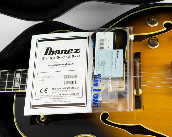 Ibanez LGB300-VYS George Benson Signature 2018 Vintage Yellow Sunburst