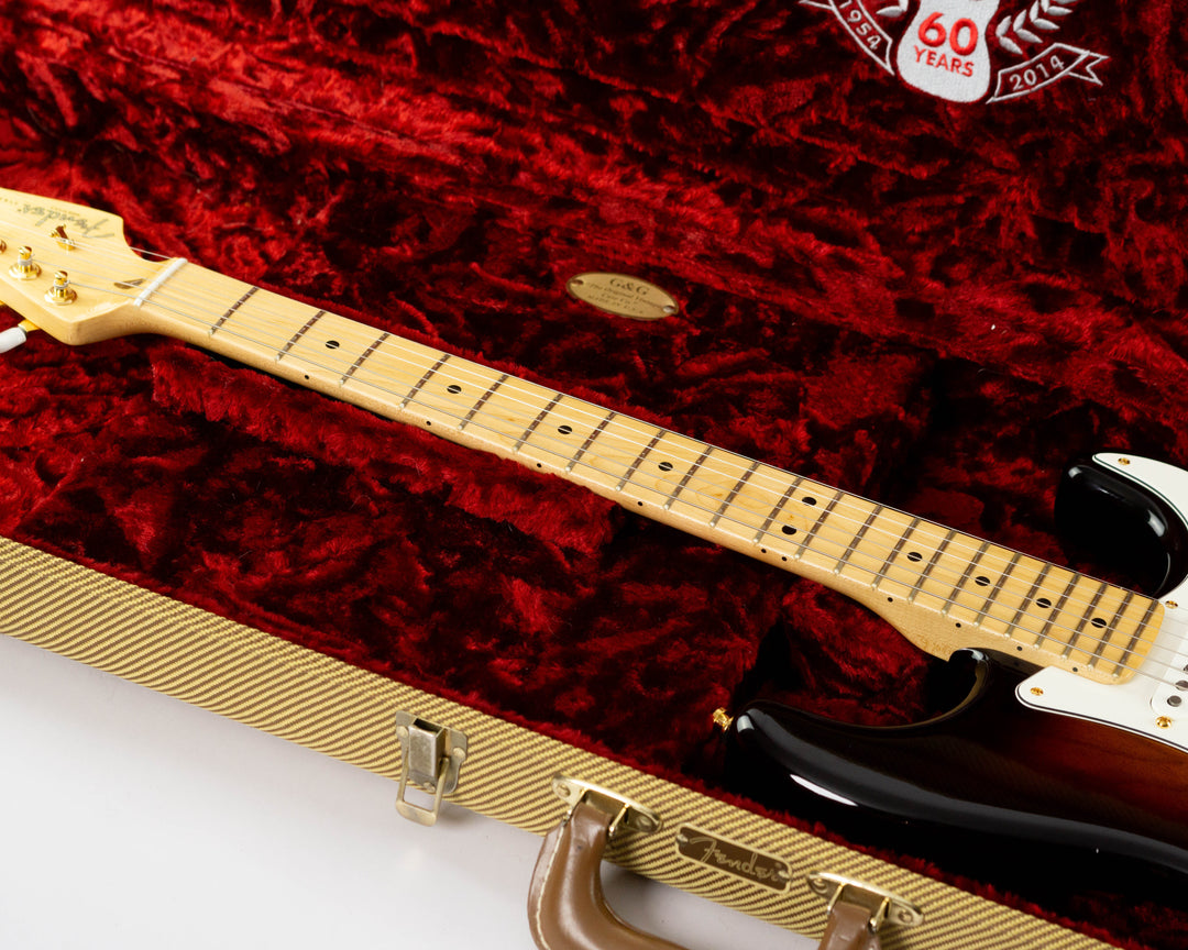 Fender 60th Anniversary American Deluxe Stratocaster 2013 2 Tone Sunburst