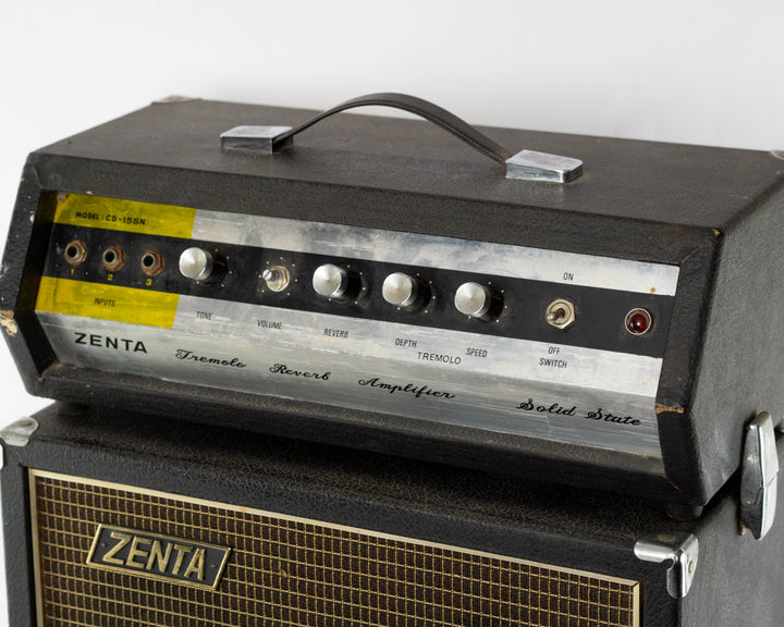 Zenta MIJ CD-15SN Solid State Amplifier Head + Cab
