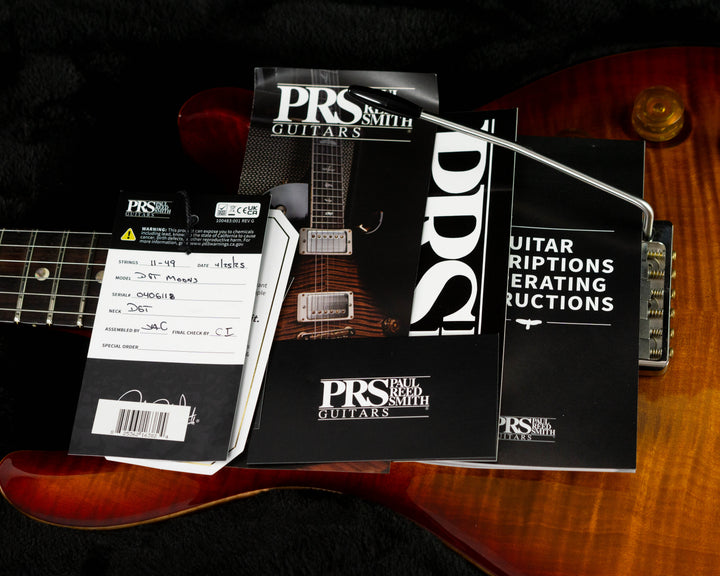 PRS DGT Dave Grissom Tremolo Signature Moons 2025 Dark Cherry Sunburst