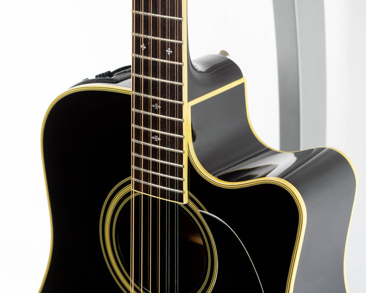 Takamine EF381C 12 String 1991 Gloss Black