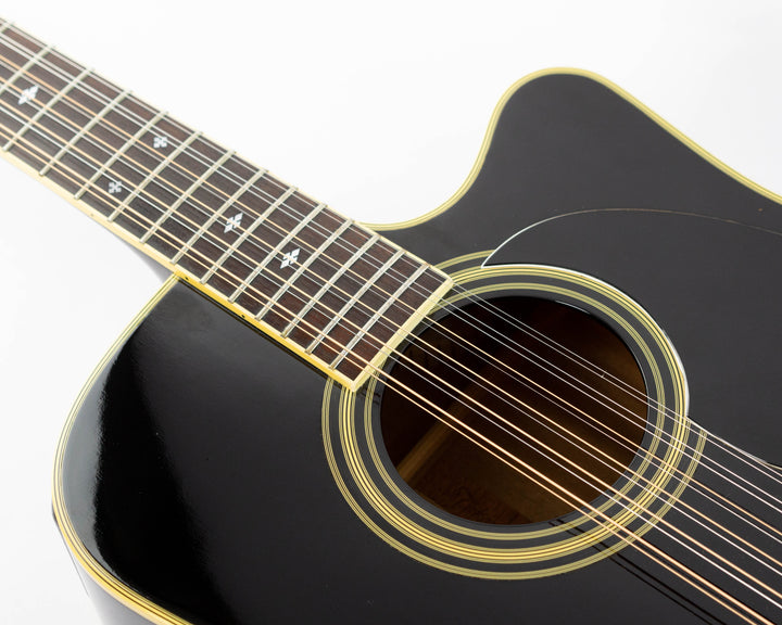 Takamine EF381C 12 String 1991 Gloss Black