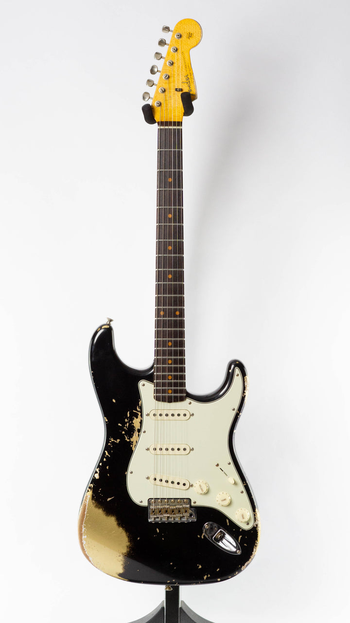 Fender Custom Shop 1962 Stratocaster Limited Edition 2024 Heavy Relic Black Over Aztec Gold