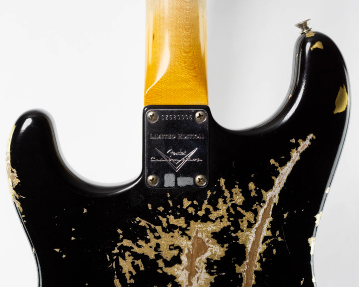 Fender Custom Shop 1962 Stratocaster Limited Edition 2024 Heavy Relic Black Over Aztec Gold
