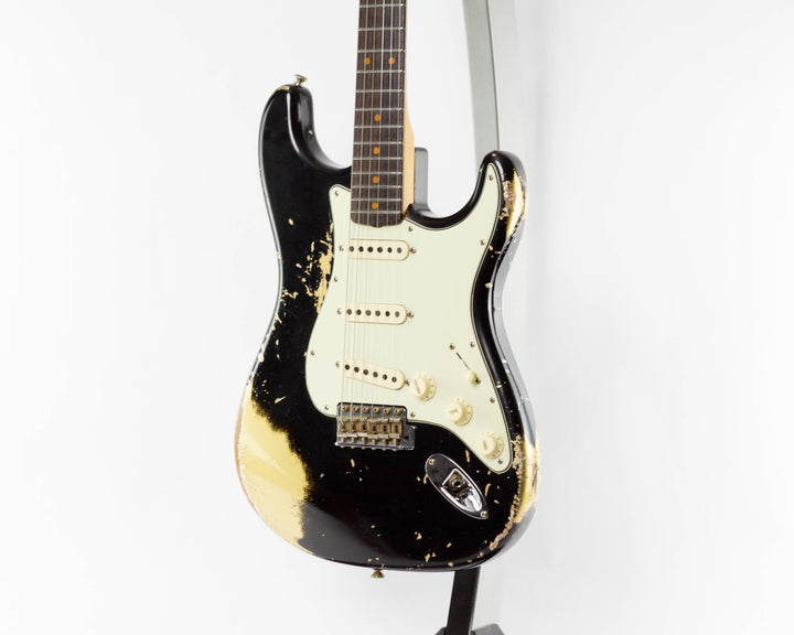 Fender Custom Shop 1962 Stratocaster Limited Edition 2024 Heavy Relic Black Over Aztec Gold