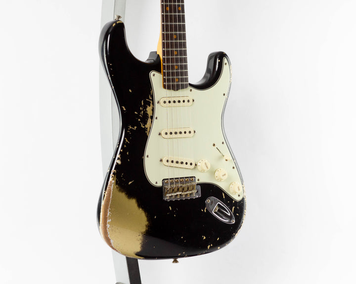 Fender Custom Shop 1962 Stratocaster Limited Edition 2024 Heavy Relic Black Over Aztec Gold
