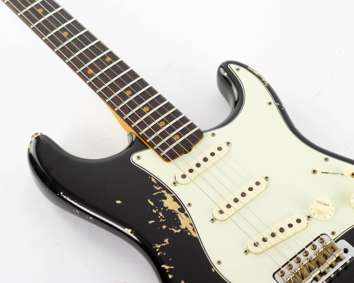Fender Custom Shop 1962 Stratocaster Limited Edition 2024 Heavy Relic Black Over Aztec Gold