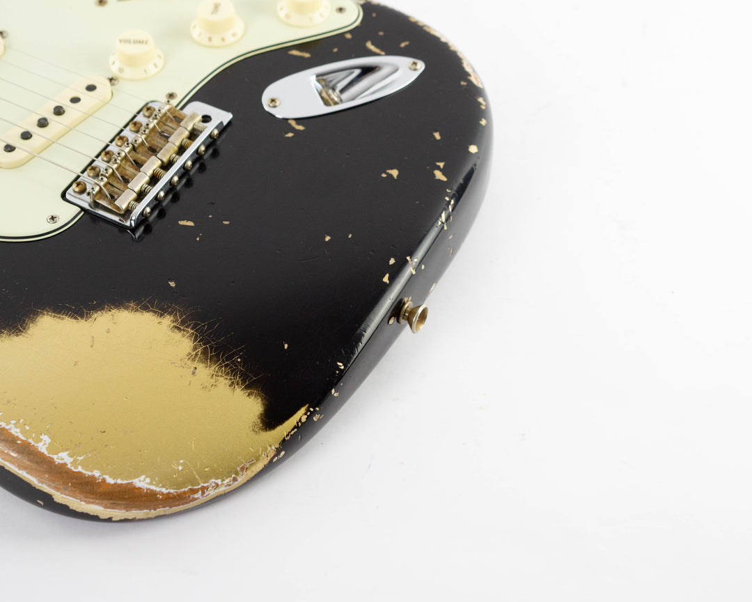 Fender Custom Shop 1962 Stratocaster Limited Edition 2024 Heavy Relic Black Over Aztec Gold