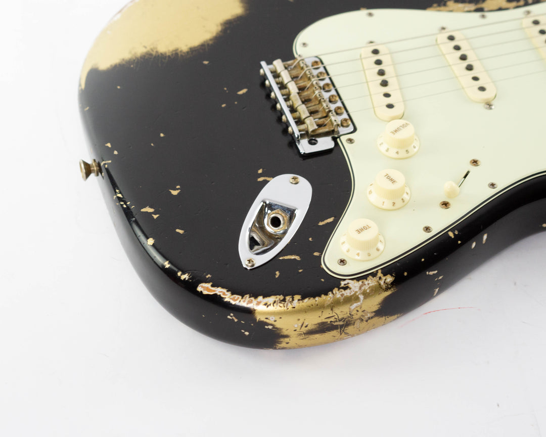 Fender Custom Shop 1962 Stratocaster Limited Edition 2024 Heavy Relic Black Over Aztec Gold