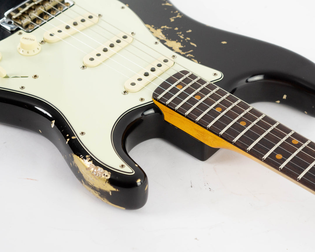 Fender Custom Shop 1962 Stratocaster Limited Edition 2024 Heavy Relic Black Over Aztec Gold
