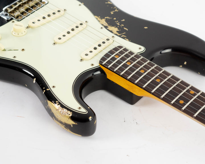 Fender Custom Shop 1962 Stratocaster Limited Edition 2024 Heavy Relic Black Over Aztec Gold