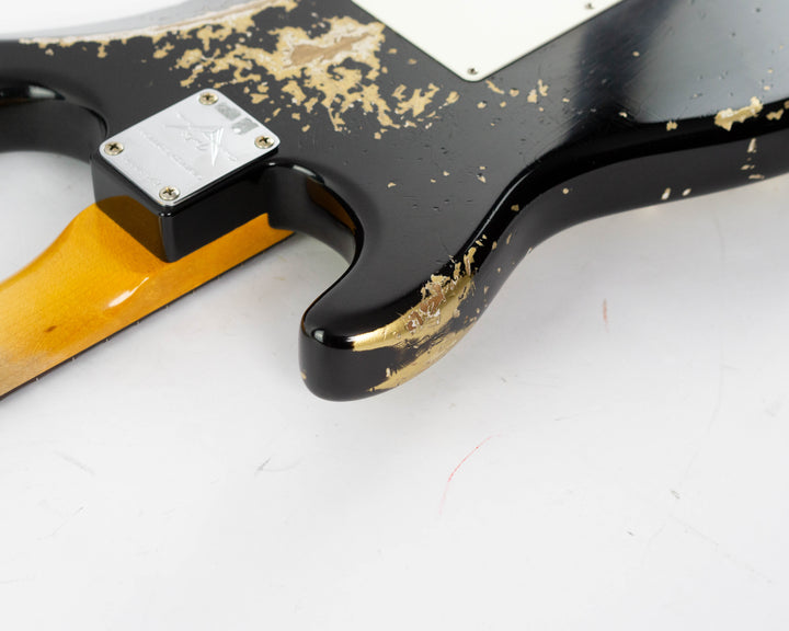 Fender Custom Shop 1962 Stratocaster Limited Edition 2024 Heavy Relic Black Over Aztec Gold