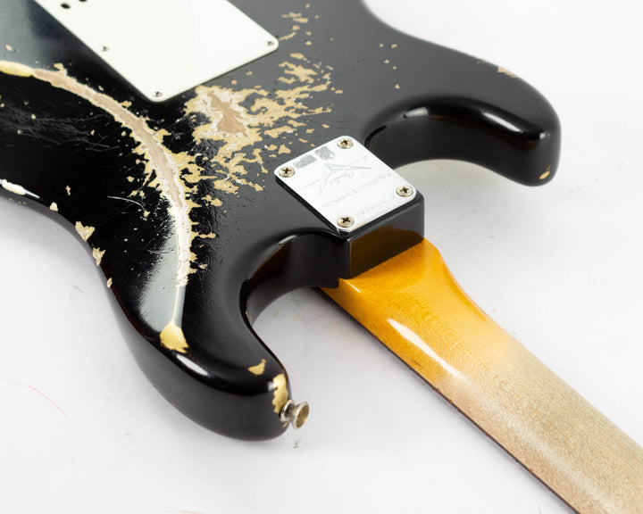 Fender Custom Shop 1962 Stratocaster Limited Edition 2024 Heavy Relic Black Over Aztec Gold