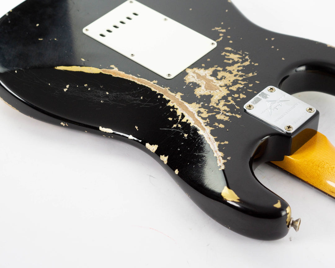 Fender Custom Shop 1962 Stratocaster Limited Edition 2024 Heavy Relic Black Over Aztec Gold