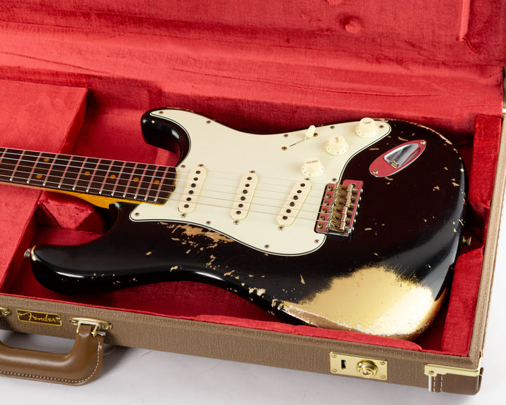 Fender Custom Shop 1962 Stratocaster Limited Edition 2024 Heavy Relic Black Over Aztec Gold