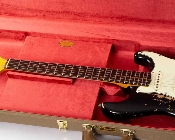 Fender Custom Shop 1962 Stratocaster Limited Edition 2024 Heavy Relic Black Over Aztec Gold