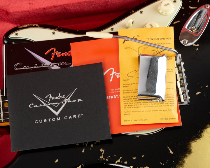 Fender Custom Shop 1962 Stratocaster Limited Edition 2024 Heavy Relic Black Over Aztec Gold