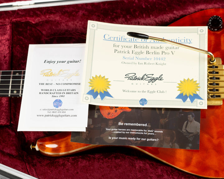 Patrick Eggle Berlin Pro V 2000 Orange Quilt