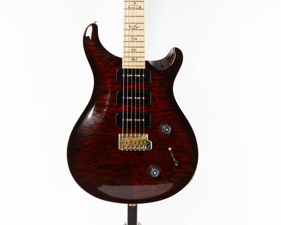 PRS Custom 22 Soapbar 10 Top 2010 Quilt Fire Red Burst