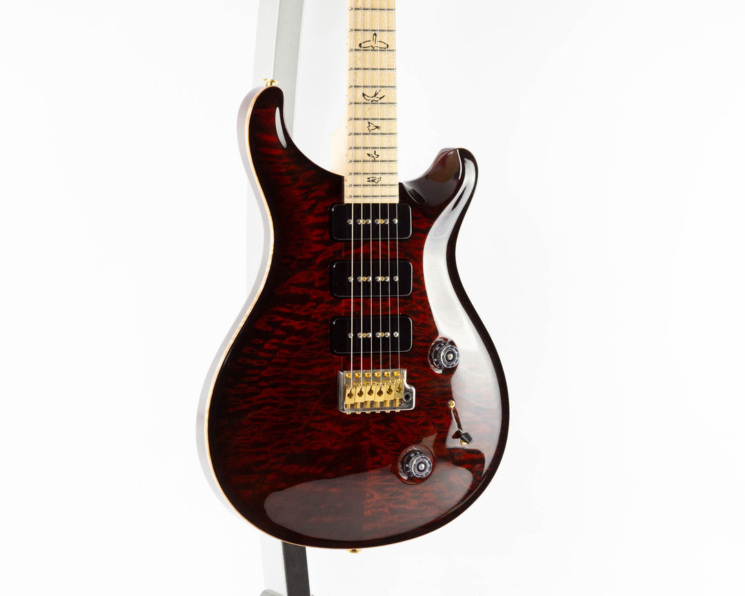 PRS Custom 22 Soapbar 10 Top 2010 Quilt Fire Red Burst