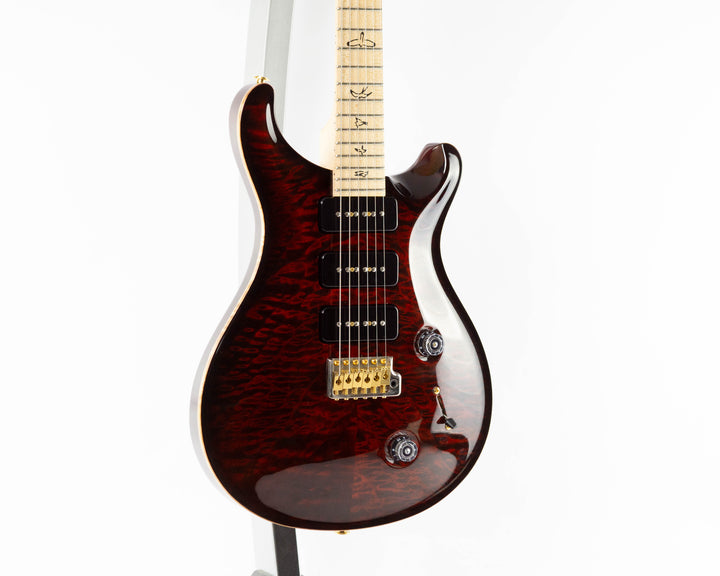 PRS Custom 22 Soapbar 10 Top 2010 Quilt Fire Red Burst