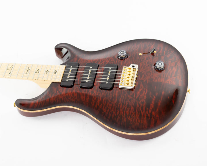 PRS Custom 22 Soapbar 10 Top 2010 Quilt Fire Red Burst