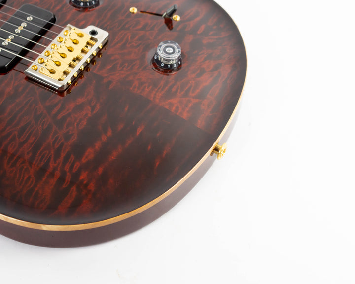 PRS Custom 22 Soapbar 10 Top 2010 Quilt Fire Red Burst