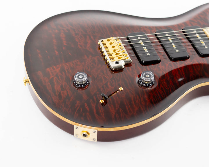 PRS Custom 22 Soapbar 10 Top 2010 Quilt Fire Red Burst
