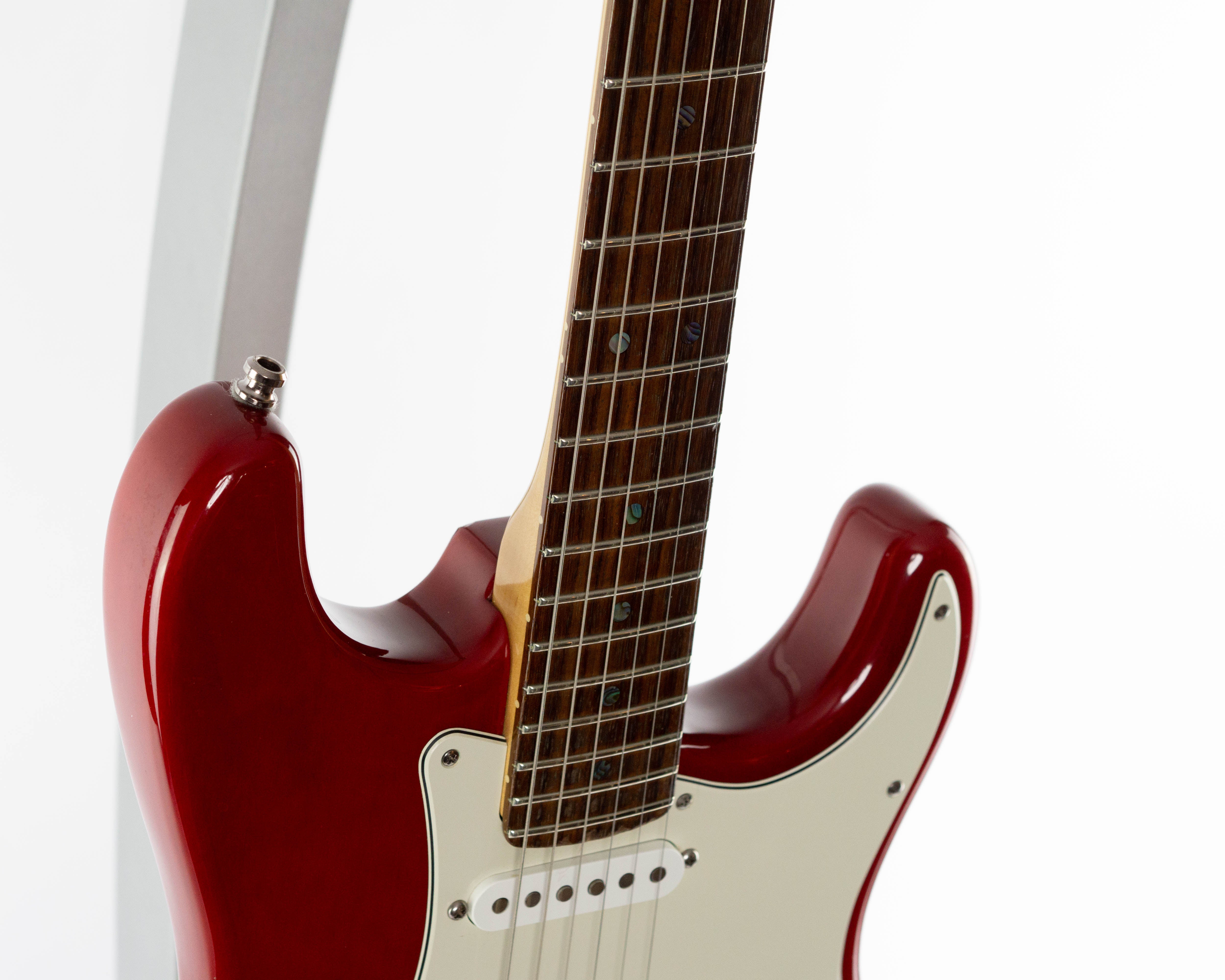 Fender American Deluxe Stratocaster 2008 Trans Red – The58Sound