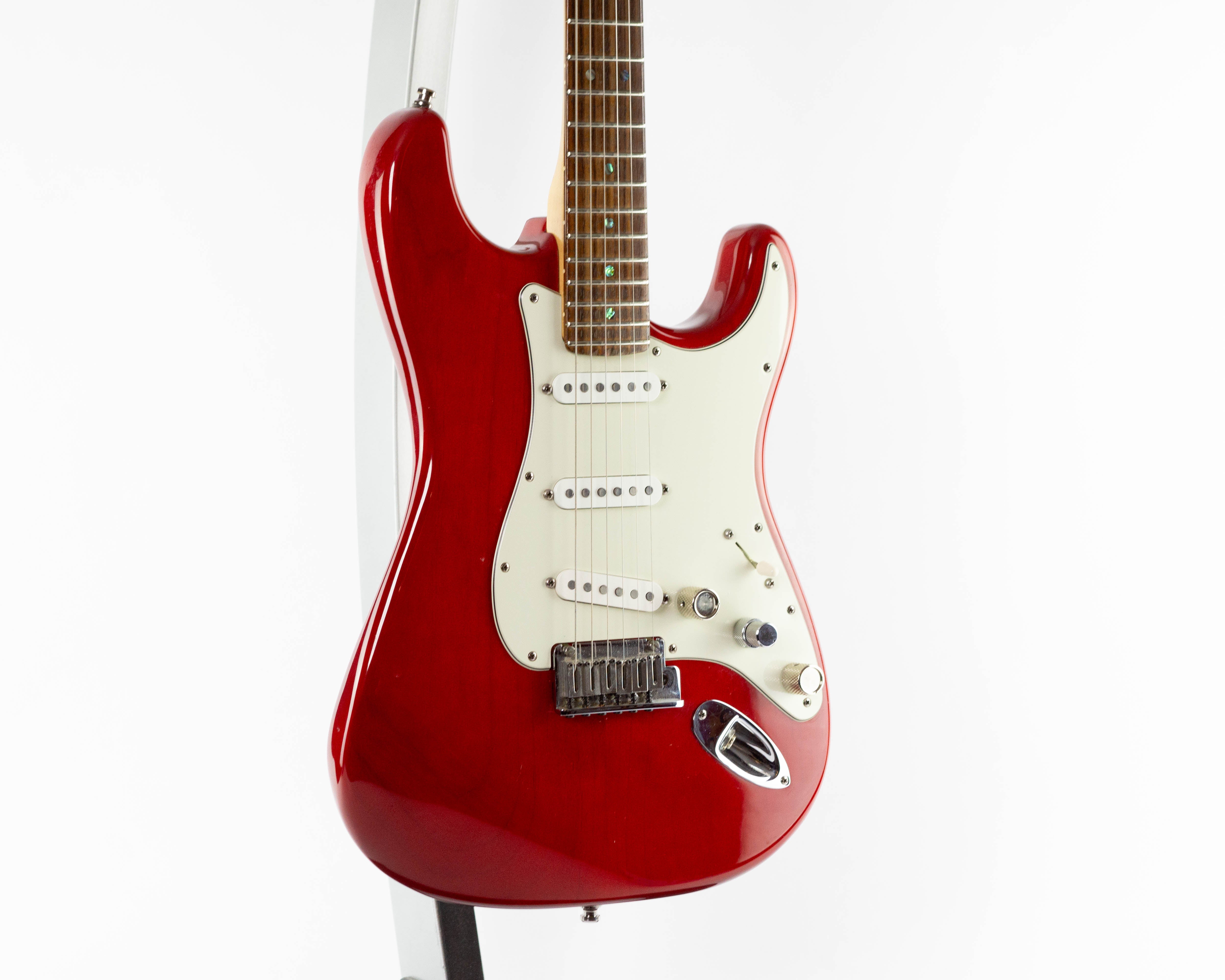 Fender American Deluxe Stratocaster 2008 Trans Red – The58Sound