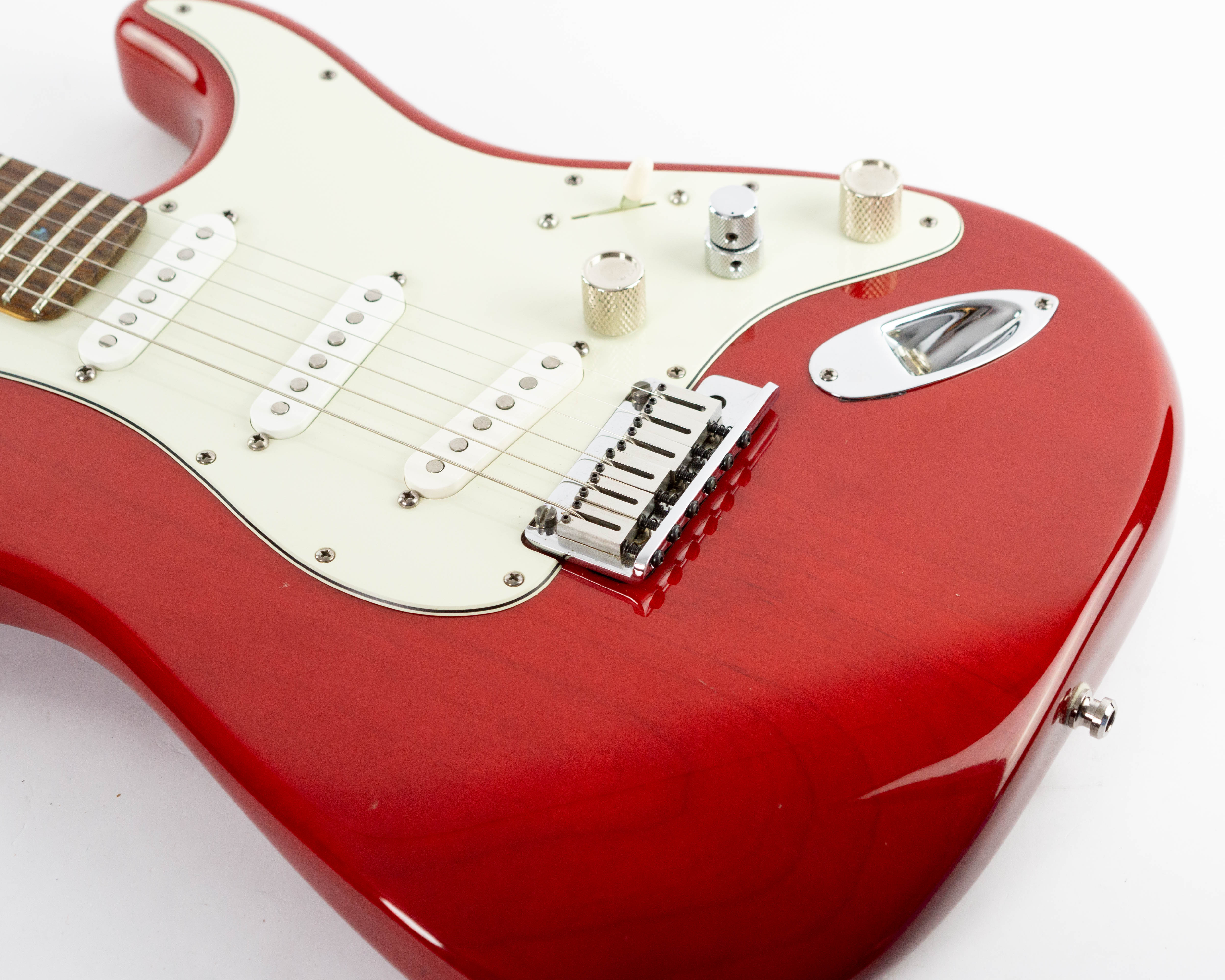 Fender American Deluxe Stratocaster 2008 Trans Red – The58Sound