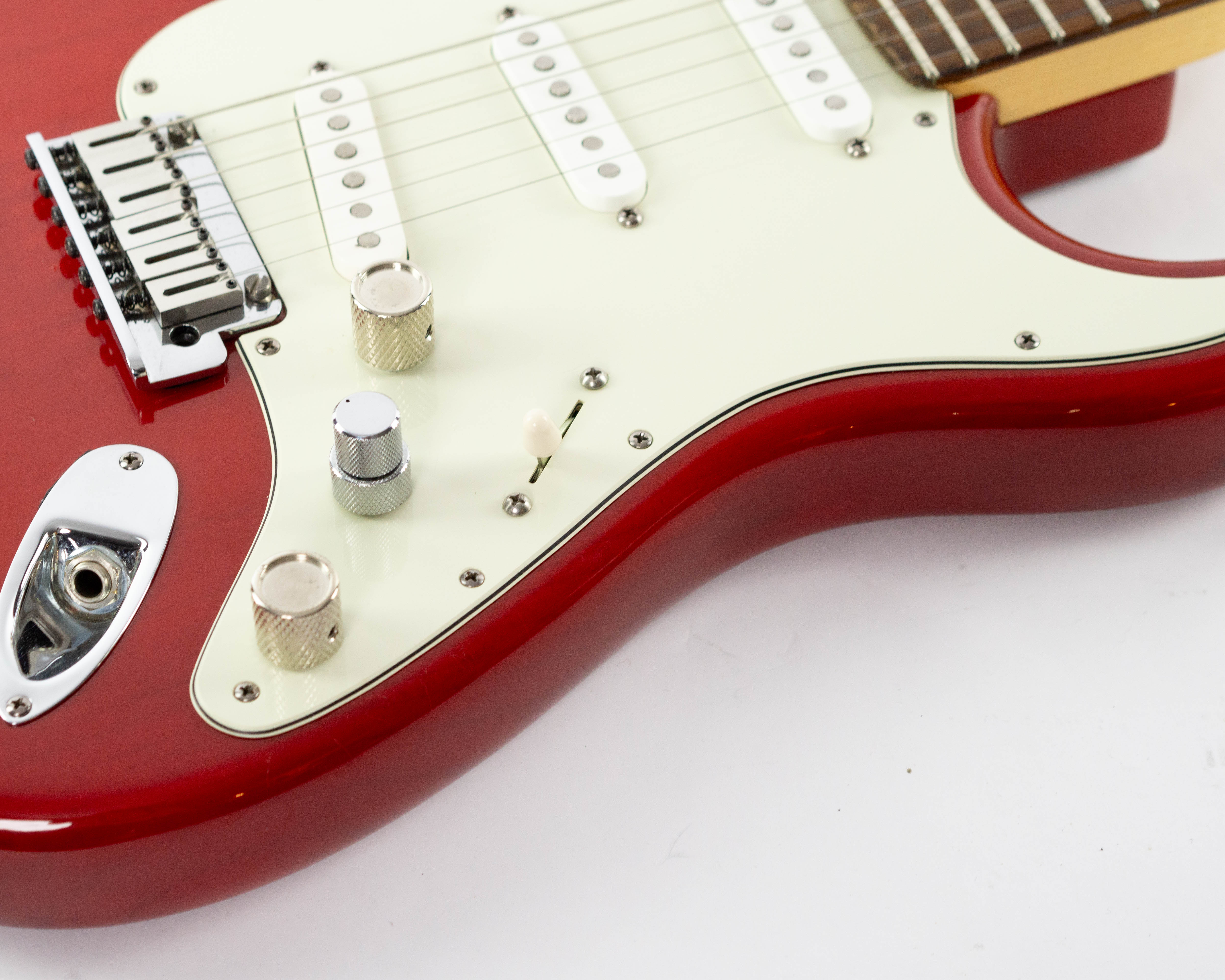 Fender American Deluxe Stratocaster 2008 Trans Red – The58Sound