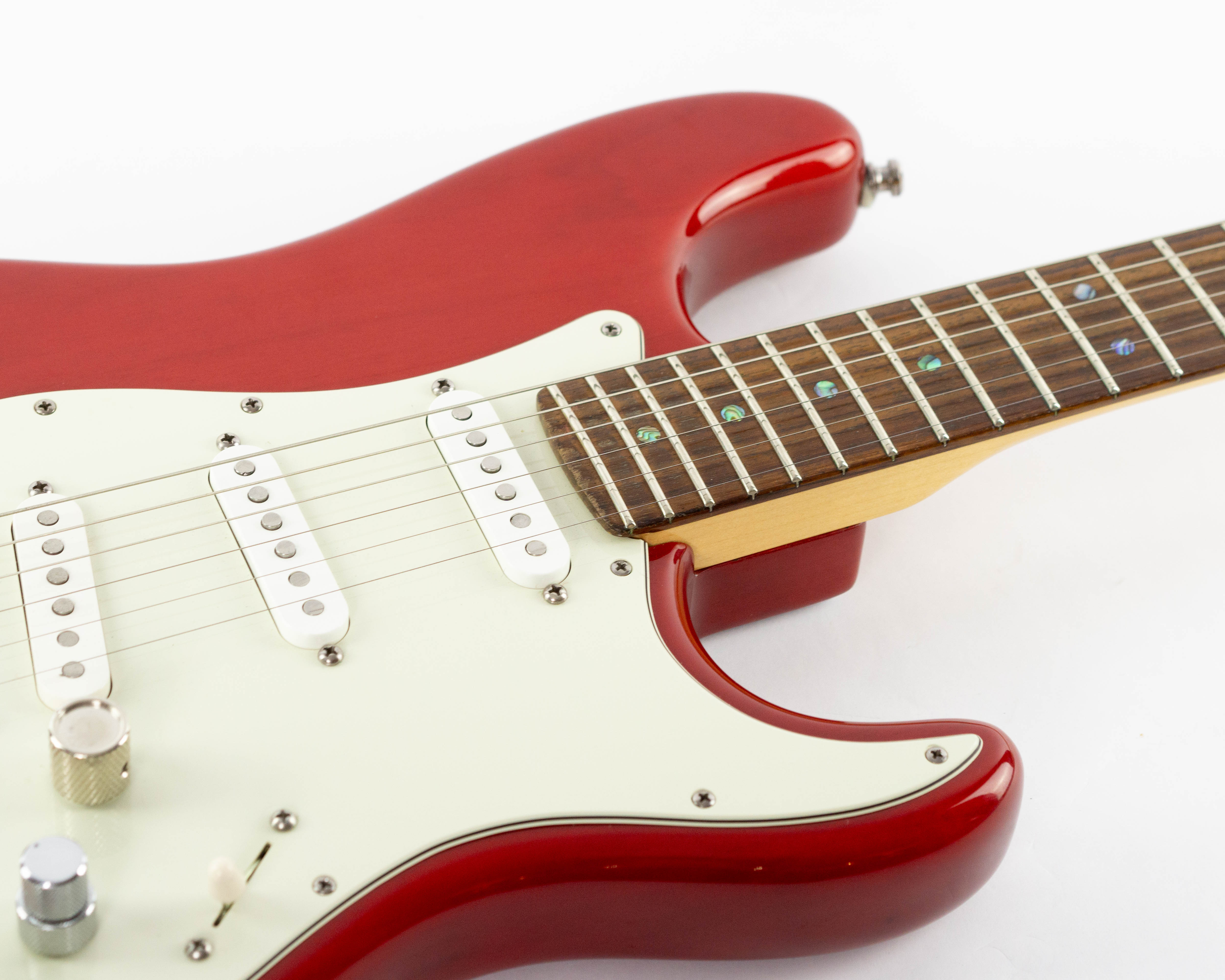 Fender American Deluxe Stratocaster 2008 Trans Red – The58Sound